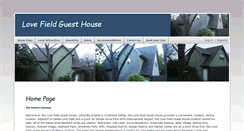 Desktop Screenshot of lovefieldguesthouse.com